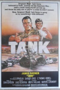 TANK Lebanese English 27.5x39.4" James garner Original Movie Poster 1983 VF