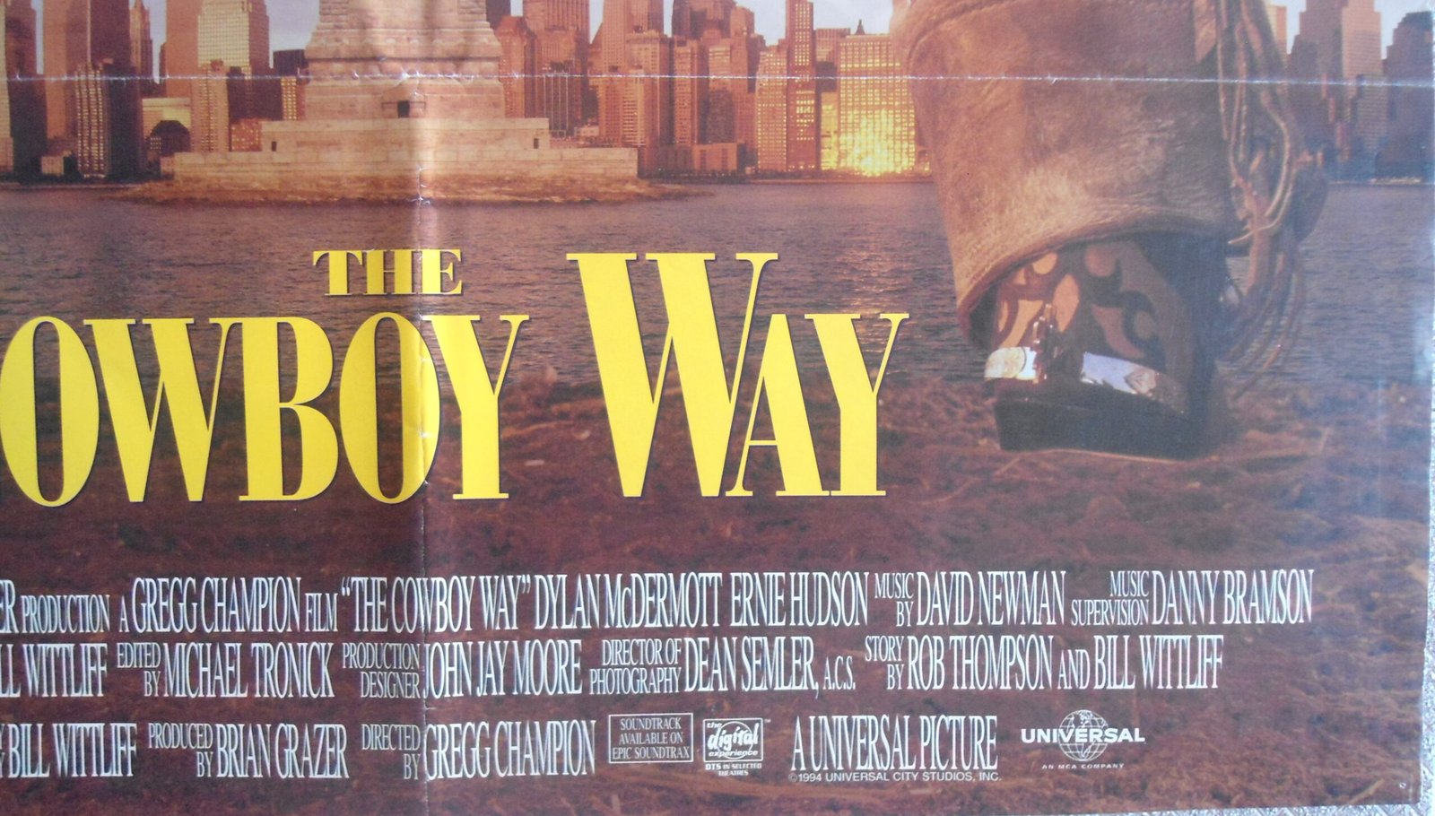 COWBOY WAY 27X40" US FOLDED RARE SS Original Movie Poster 1994 - Image 2