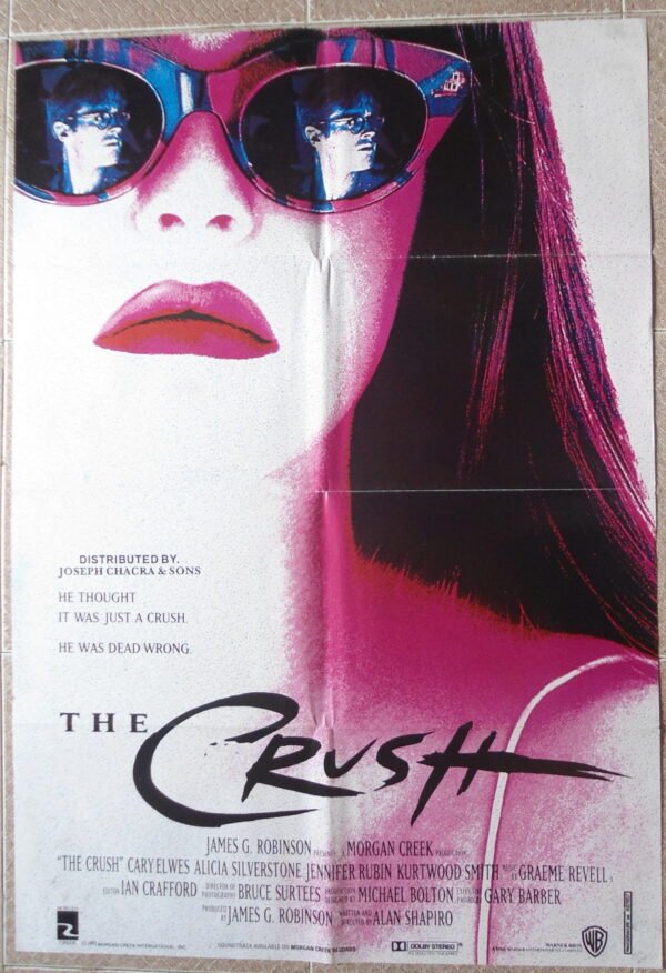 CRUSH Lebanese/English Orig 27x39" Alan Shapiro Film Movie Poster 1993