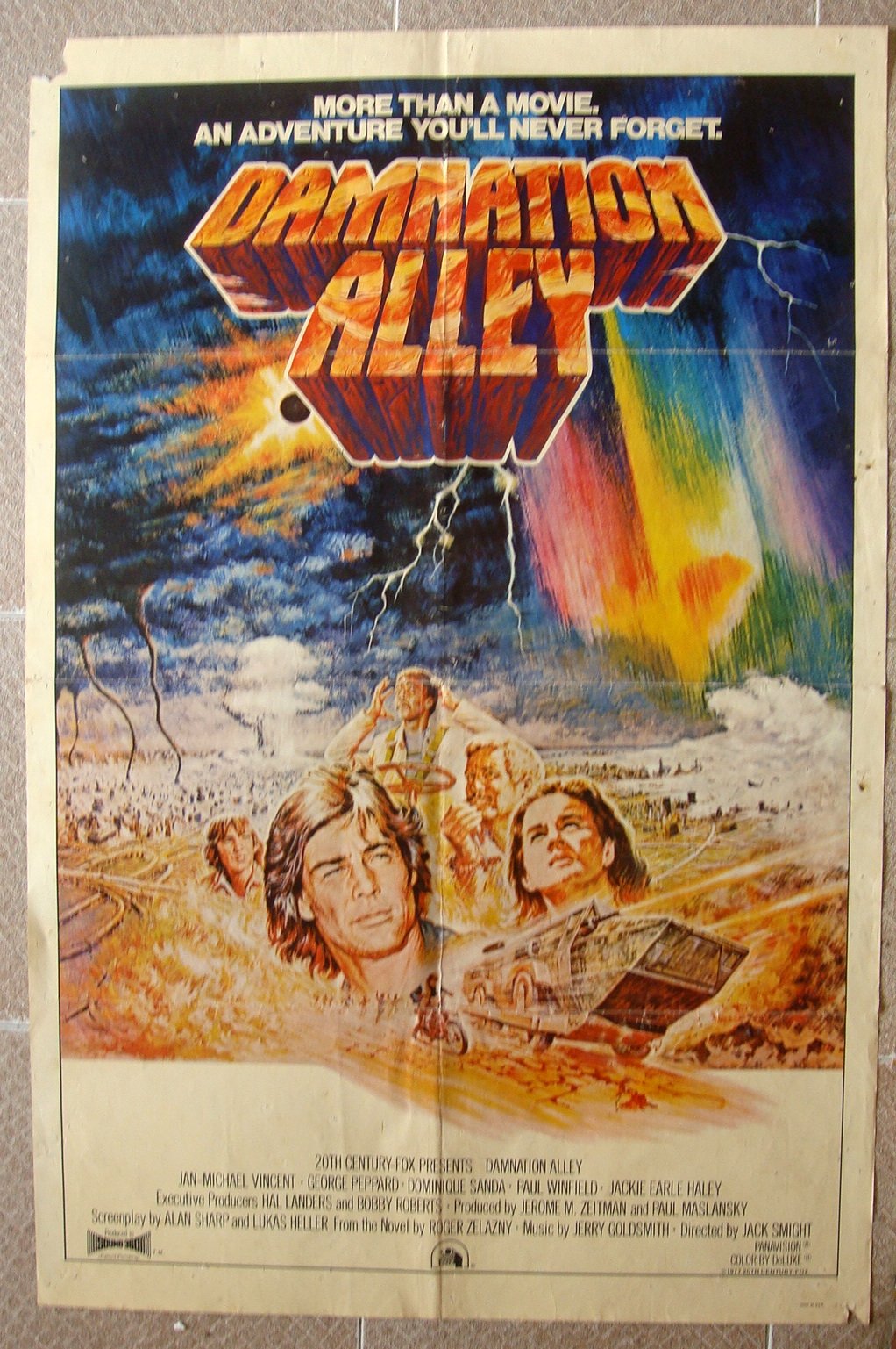DAMNATION ALLEY 27x41" US Int'l Style Movie poster Sci-Fi Film 1977