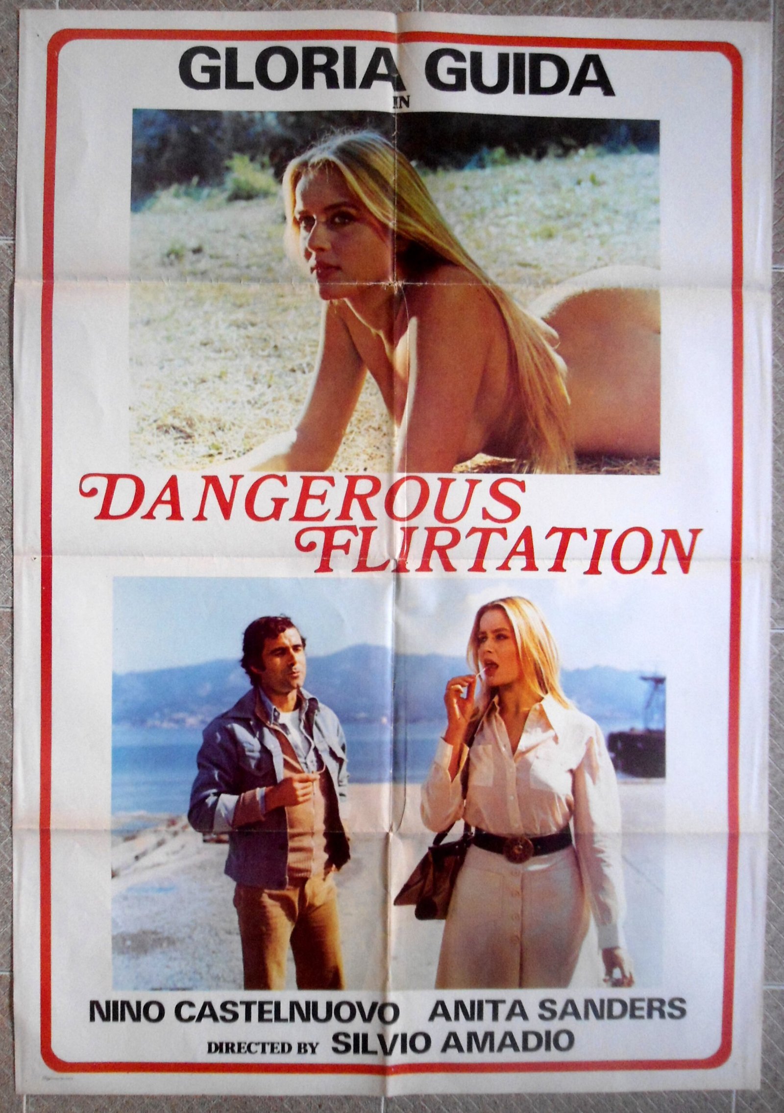 DANGEROUS FLIRTATION Lebanese English 27.5X39.5" Movie Poster Sexploitation 1975