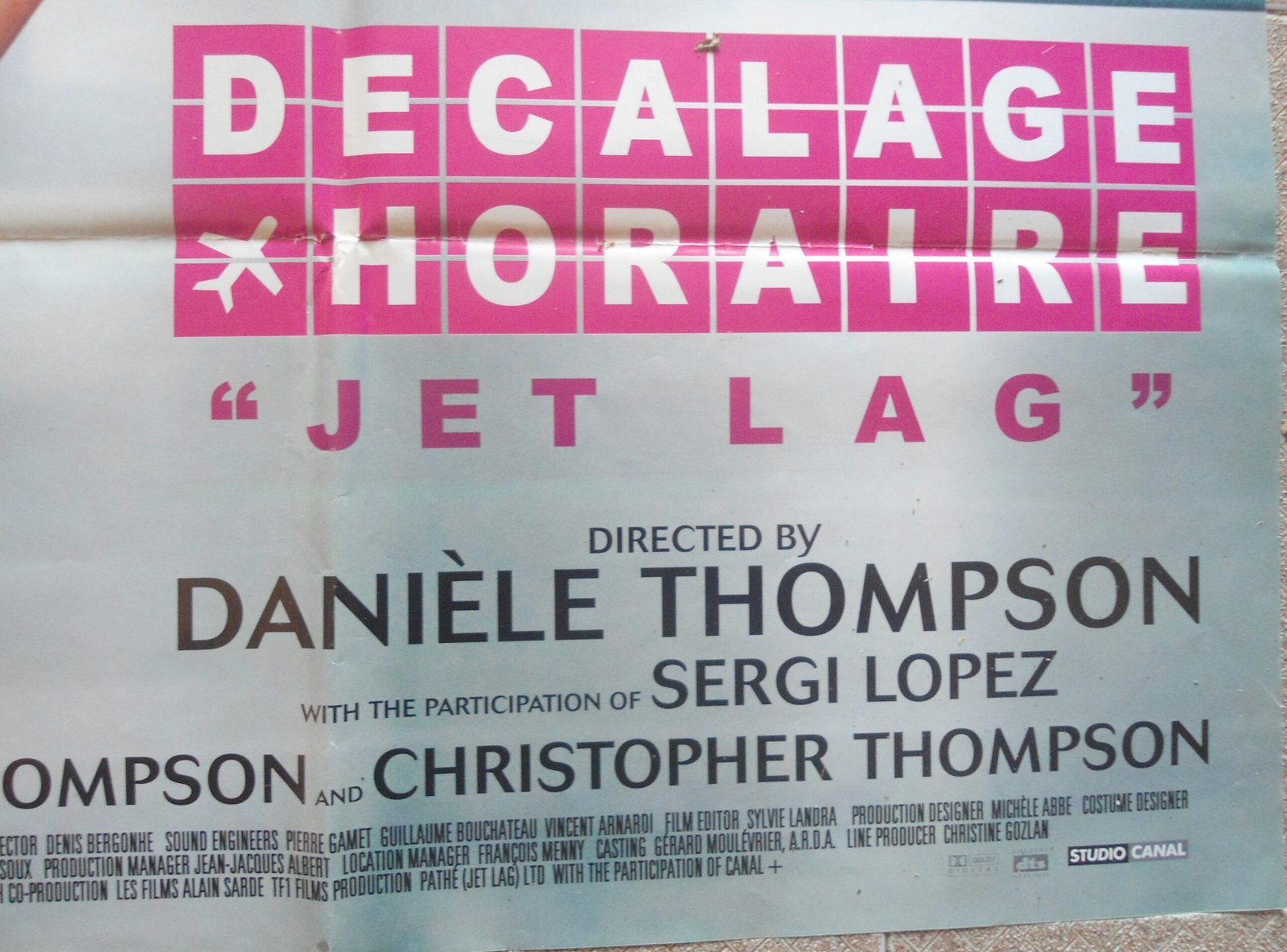 DECALAGE HORAIRE 27x40" US SS Juliette Binoche Movie Poster 2002 VF - Image 2