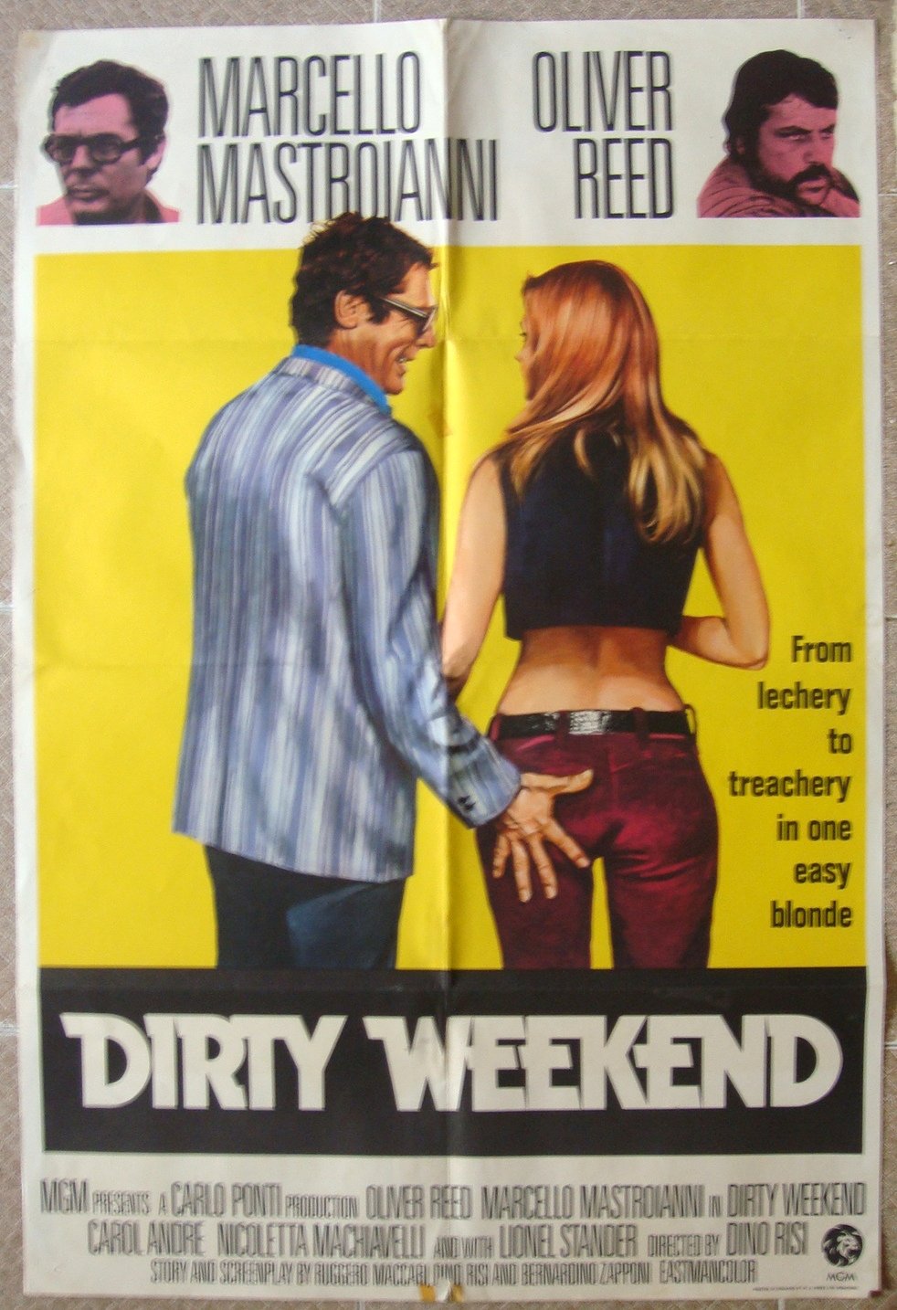DIRTY WEEK END One sheet English UK Movie poster 27x40" 1973 C8