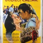 JUlIUS CAESAR One sheet US Movie poster 27x41" Marlon Brando Film R69