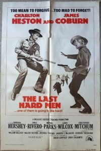 LAST HARD MEN 27x41" US Movie Poster Western Cowboy 1976