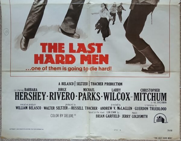 LAST HARD MEN 27x41" US Movie Poster Western Cowboy 1976 - Image 2