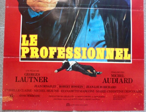 LE PROFESSIONNEL Lebanese/French 27.5x39.4" Belmondo Movie Poster 1981 - Image 2