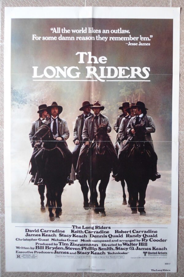 LONG RIDERS One sheet US Movie poster 27x41" Carradine film 1980 NM