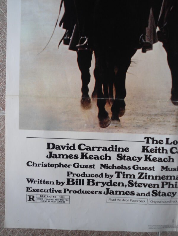 LONG RIDERS One sheet US Movie poster 27x41" Carradine film 1980 NM - Image 2