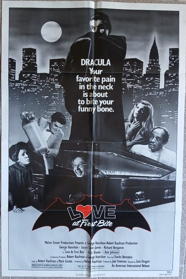 LOVE AT FIRST BITE 27x41" Original US Horror Film Movie Poster 1979