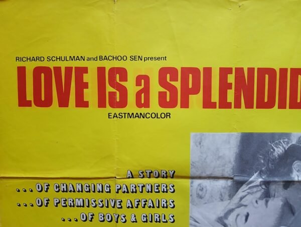 LOVE IS A SPLENDID ILLUSION 30x40" Lebanese Quad BQ Movie Poster 1970 - Image 2