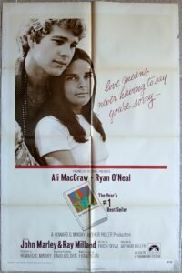 LOVE STORY 27x41" Original US Film Movie Poster 1970