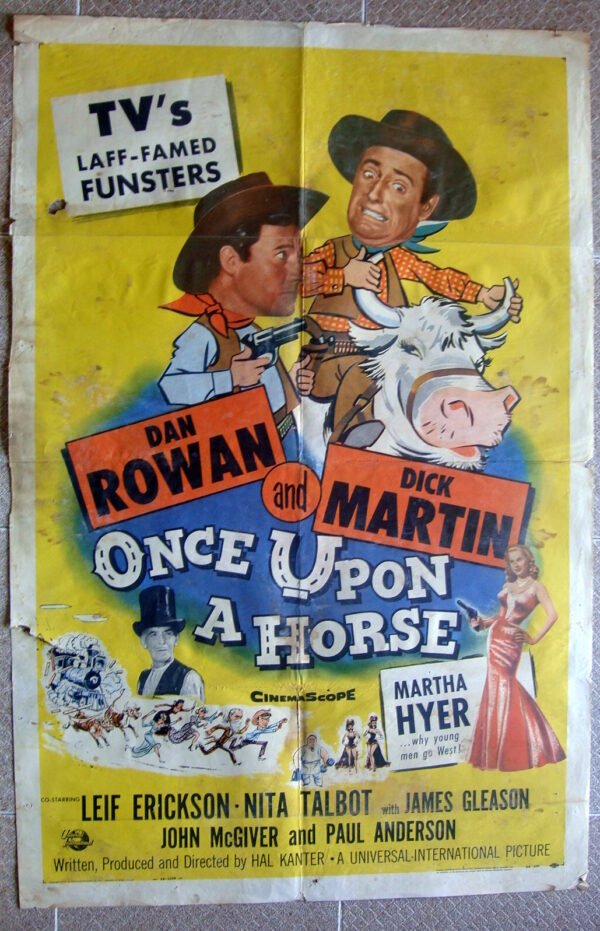 ONCE UPON A HORSE  1Sheet US Art Work Movie Poster 27x41" 1958 FAIR