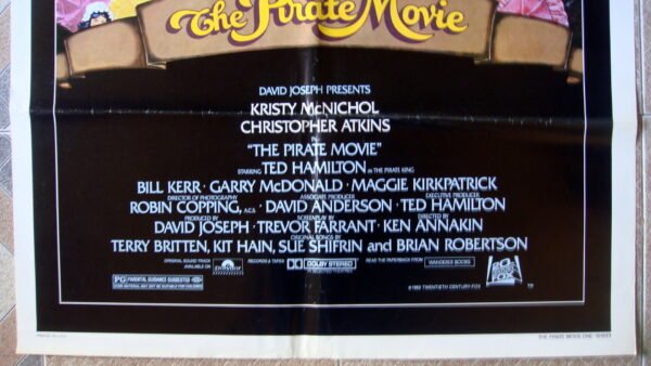 PIRATE MOVIE One sheet Movie poster 27x41" Ted Hamilton Film 1982 NM (C9) - Image 2