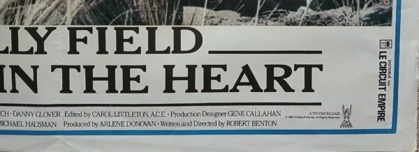 PLACES IN THE HEART Lebanese/English 27.5x39.4" Sally Field AA Movie Poster 1984 NM - Image 3