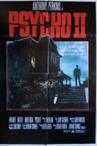 PSYCHO II Lebanese/English 27.5x39.4" SS Horror Film Movie Poster 1983 F/VF