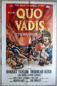 QUO VADIS One sheet Original US movie poster 27x41" Deborah Kerr Film R64