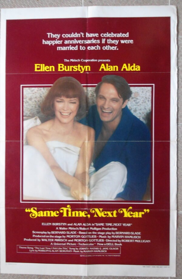 SAME TIME NEXT YEAR 27"x41" US Movie Poster Robert Mulligan Film 1978