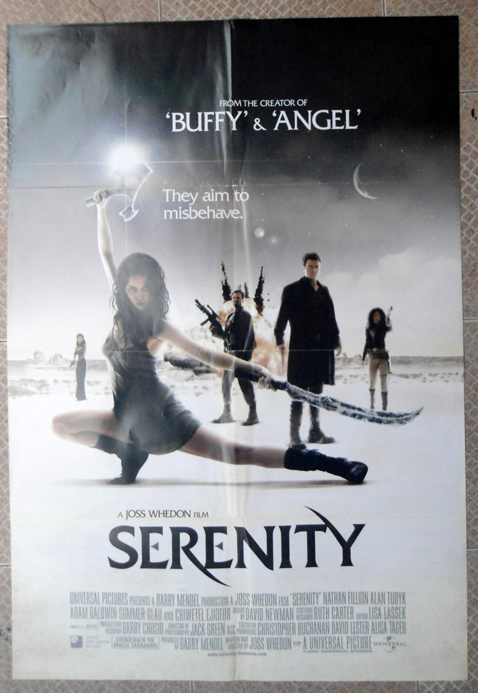 SERENITY Lebanese/English 27x39" SS US Int'l Style Sci-Fi Film Movie Poster 2005