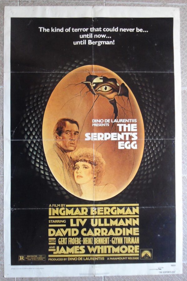 SERPENT'S EGG 1sheet 27"x41" US Rare Int'l Style movie poster 1977