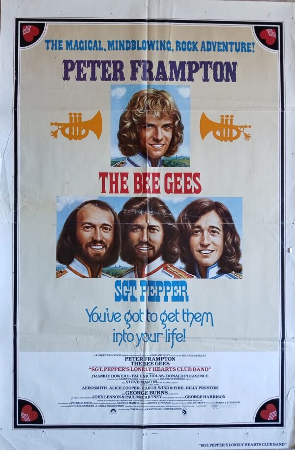 SGT. PEPPER 27"x41" US RARE Int'l Art Style Movie Poster Bee Gees 1978