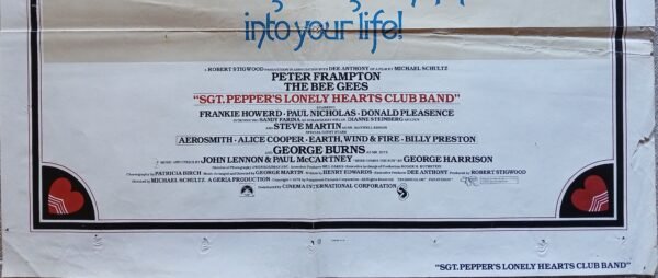 SGT. PEPPER 27"x41" US RARE Int'l Art Style Movie Poster Bee Gees 1978 - Image 2