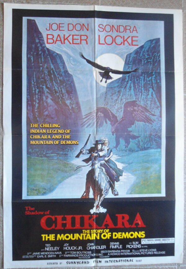 SHADOW OF CHIKARA Lebanese/English 27.5x39.4" Film Movie Poster 1977