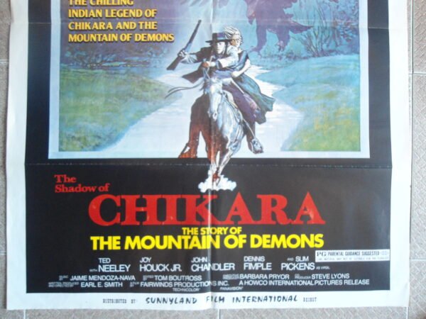 SHADOW OF CHIKARA Lebanese/English 27.5x39.4" Film Movie Poster 1977 - Image 2