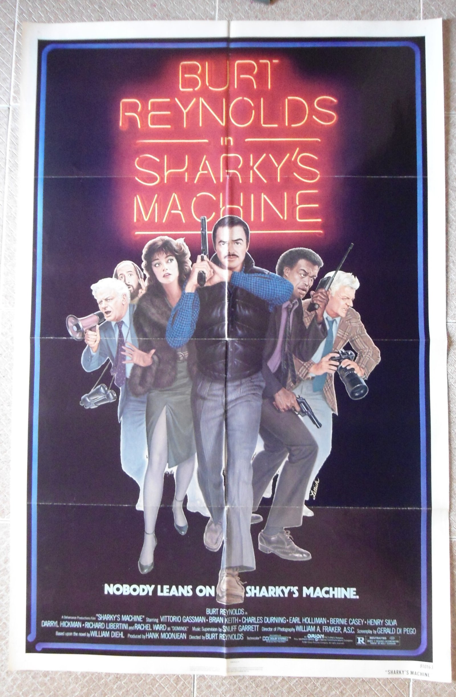 SHARKY'S MACHINE One sheet US Movie Poster 27x41" Burt Reynolds fIlm 1981