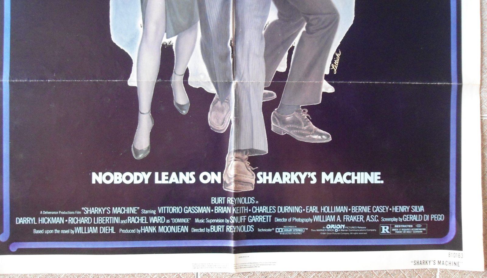 SHARKY'S MACHINE One sheet US Movie Poster 27x41" Burt Reynolds fIlm 1981 - Image 2