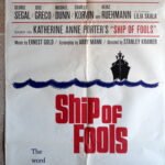 SHIP OF FOOLS Original movie poster 27x41" Vivien Leigh Film 1965 VF