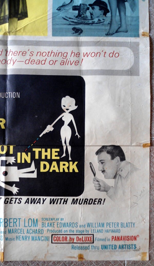 SHOT IN THE DARK One sheet USA Original movie poster 27"x41" Film 1964 - Image 2