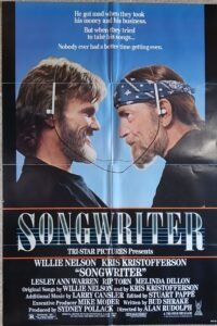 SONGWRITER 27"x40" Original US Movie poster Willie Nelson 1984 NM