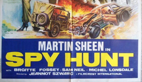 ENIGMA Retitled Spyhunt Lebanese English Text 27.4x39.4" Movie Poster 1983 - Image 2