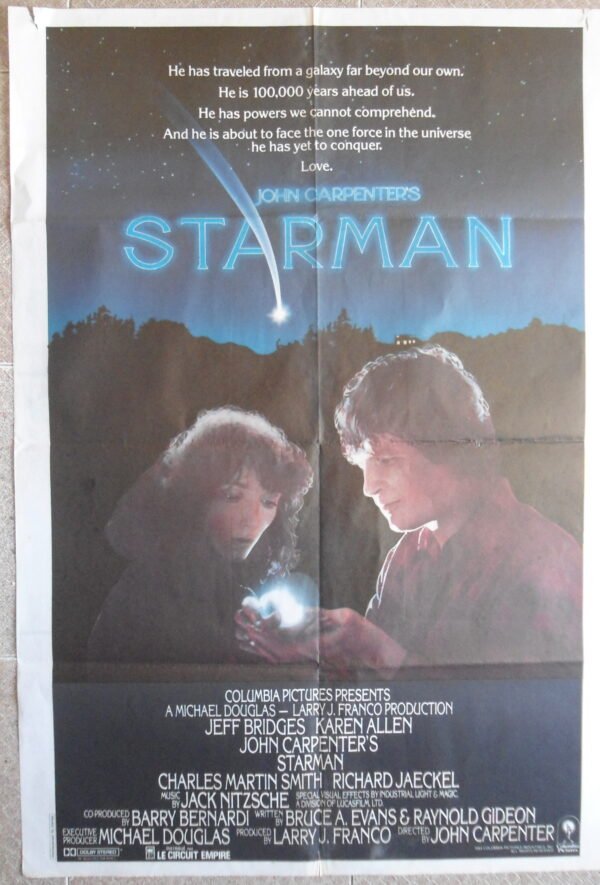 STARMAN Lebanese English 27.5x39.4" Sci-fi Jeff bridges Film Movie Poster 1984