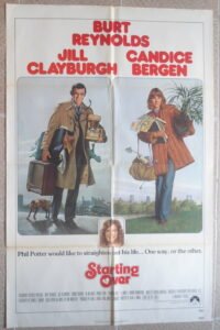 STARTING OVER 27"x41" One Sheet US Movie Poster BURT REYNOLDS Film 1979 VF