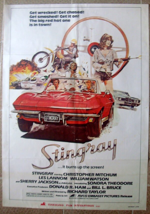 STINGRAY Lebanese 27.5"x39.4" Origin Racing Car Movie Poster  1978