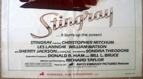 STINGRAY Lebanese 27.5"x39.4" Origin Racing Car Movie Poster  1978 - Image 3