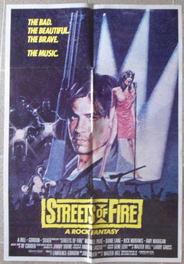 STREETS OF FIRE 27.5"X39.4" Lebanese/English Original Movie Poster 1984