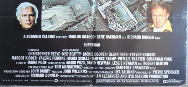 SUPERMAN 26.7x39" Lebanese/English  Sci-Fi Theater Movie Poster 1978 - Image 2
