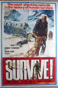 SURVIVE Lebanese/English 27.5x39.4" Human Cannibal Movie Poster 1976