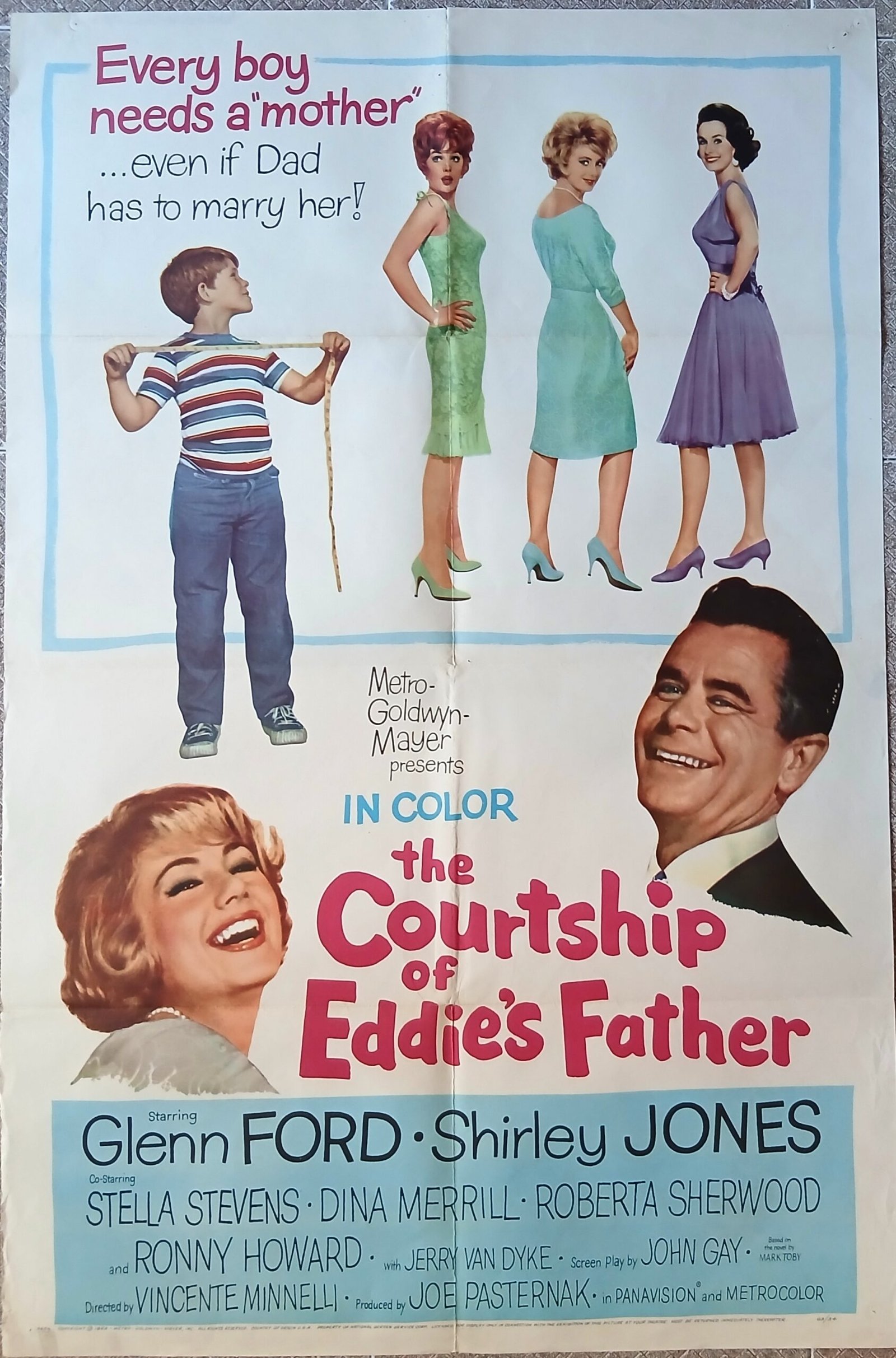 COURTSHIP OF EDDIE'S FATHER 27x41" Origin USA movie poster 63/34