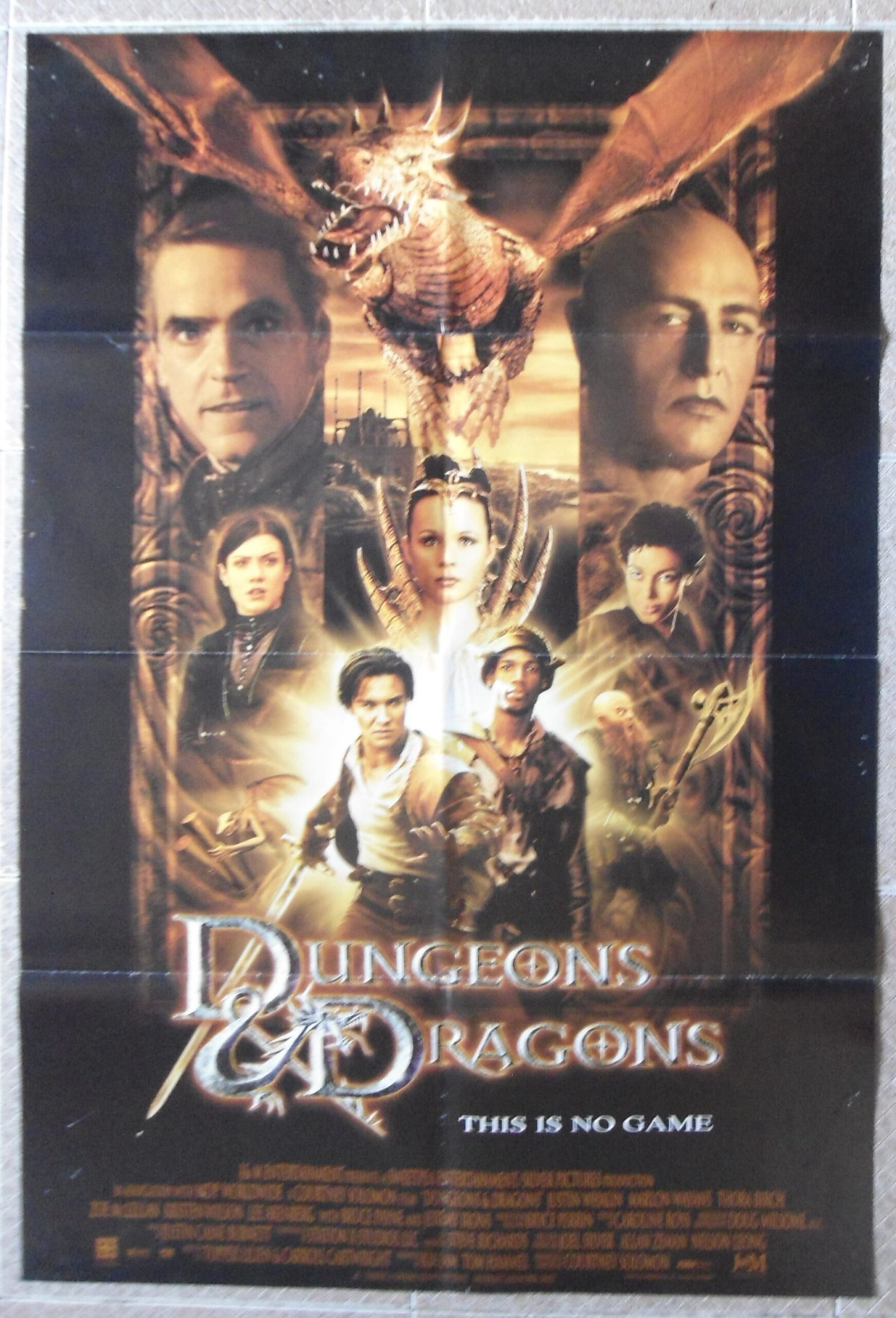 DUNGEON & DRAGONS Rare US 27x39" SS Movie Poster 2000 VF C8)