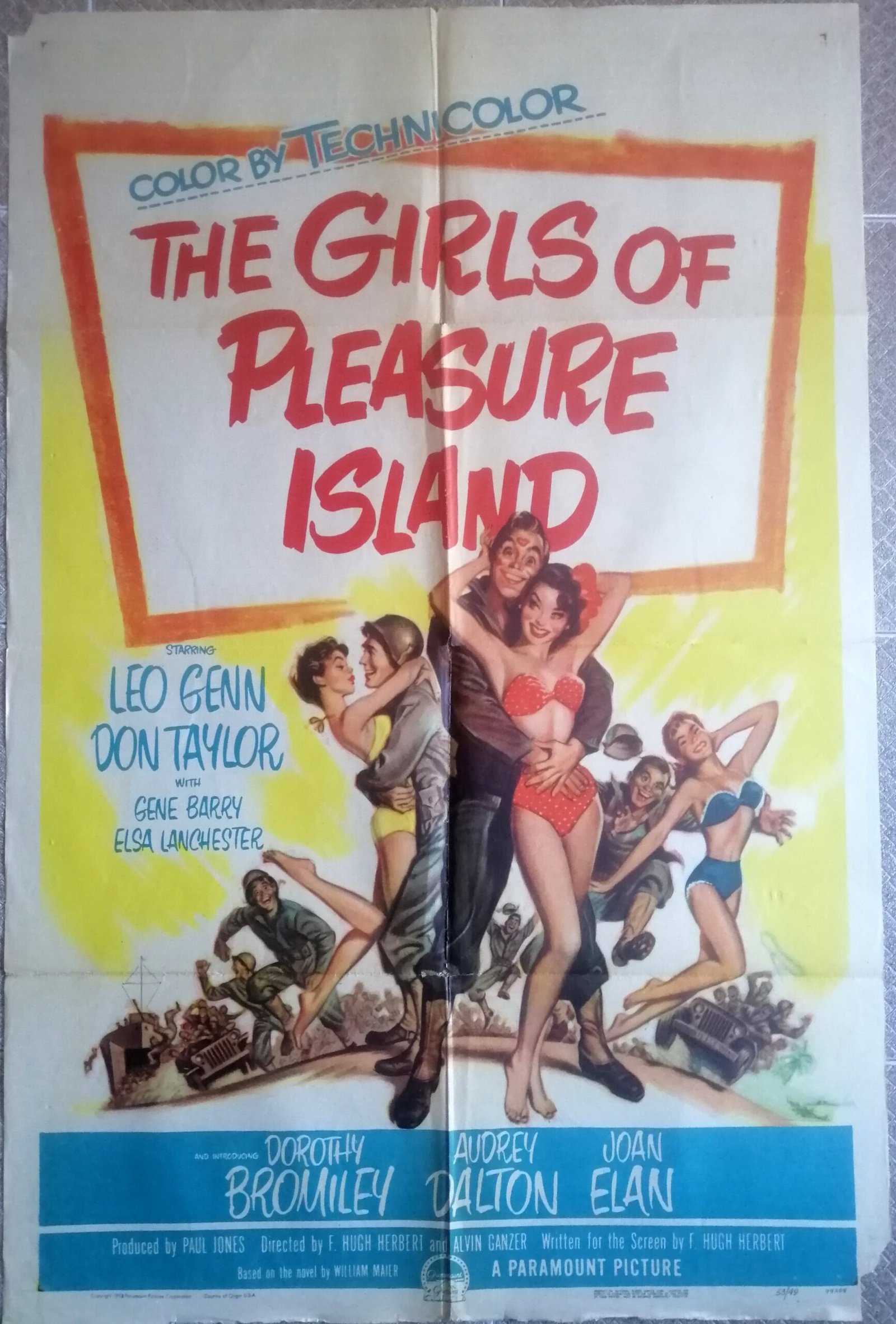 FUZZ One sheet 27x41" US Original Movie Poster 1953 C7)